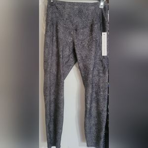 Gray cheetah print leggings